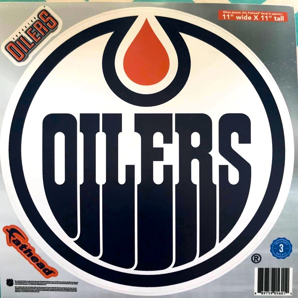 Edmonton Oilers NHL logo Fathead decal